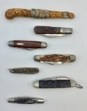 7 Vintage Pocket Knives - Case Etc.