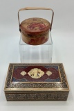 Vintage Inlaid Wooden Box - 5¾