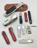 11 Old Pocket Knives Etc.  - 1 W/ Case