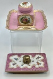 2-piece Vintage Germany Inkwell W/ Undertray - 4½