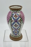 Early 20th Century French Porcelain & Bronze Vase - 5