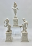 Pair Nymphenburg Germany Porcelain Figurines - Tallest Is 7