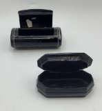 Antique French Lacquered Snuff Box;     Small Antique Victorian Snuff Box