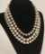 3 Vintage Metal Beaded Necklaces - All On Chains