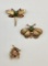 14kt Tested (unmarked) Beehive Charm - Total Weight 3.9 G;     Vintage Wina