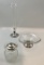 Etched Glass Vase W/ Sterling Base (unmarked) - 10½