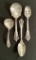 4 Wallace Sterling Serving Pieces - Grand Baroque, Longest Is 9¾
