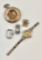 Estate Lot - 5 Pieces Include: Gold-Filled Pocket Watch Case Marked 