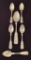 6 C. Parker Coin Silver Spoons - Largest Is 8¼