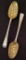 Pair English Sterling London Berry Spoons - Hallmarks Are Worn, 8½
