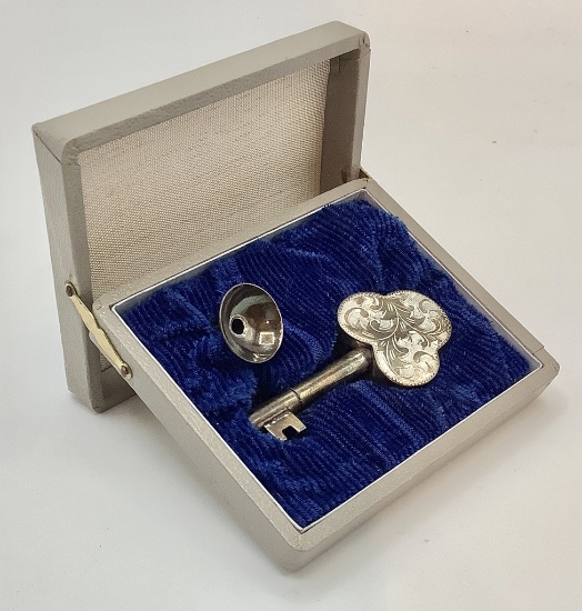 Vintage Sterling 950 Perfumer & Funnel - In Original Box