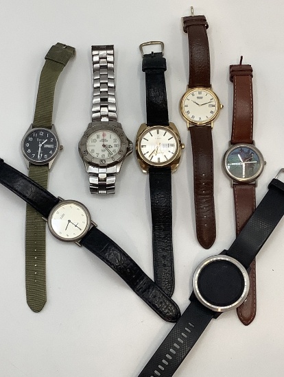 7 Men's Watches - Orvis, Skagen, Swiss Army Etc.