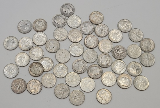 48 Roosevelt Dimes - Please Call For Condition & Additional Photos