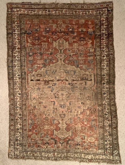 Persian Rug - 47"x71", Overall Wear & Loss