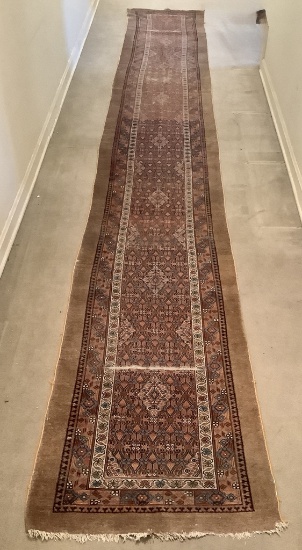 Persian Rug - 37"x234", Was Used In Hallway, Some Wear & Loss