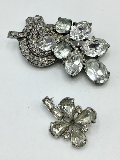 2 Vintage Eisenberg Brooches