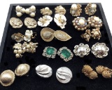 15 Pairs Vintage Earrings - Vouge, Haskell, Carnegie, Robert Etc.