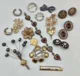 Estate Lot - Misc. Vintage Jewelry Includes: Siam, Micro Mosaic Etc.