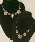 2 Sterling Necklaces - Edwardian Era