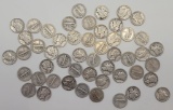50 Mercury Dimes - Please Call For Condition & Additional Photos