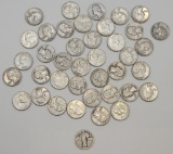 39 Washington Quarters - 1964 & Before;     Standing Liberty Quarter      -