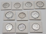 10 1964 Kennedy Half Dollars - Please Call For Condition & Additional Photo