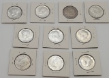10 1964 Kennedy Half Dollars - Please Call For Condition & Additional Photo