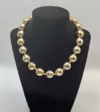 Vintage Bozart Beaded Gold-Tone Necklace
