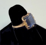 Vintage 10kt Marked Sapphire? Ring - Size 5, Total Weight 3.3 G
