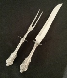 Wallace Sterling Carving Set - Grand Baroque, Knife Is 13½