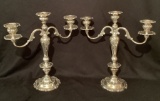 Pair Gorham Sterling Candelabras - 14