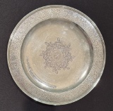 Tiffany & Co. 1920s Footed Round Tray - Monogrammed, 12