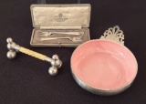 Set Of 2 Sterling Pickle Forks - In Original 2