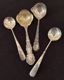 4 Sterling Ladles - Largest Is 6