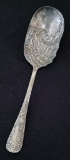 1898 Oneida Coin Silver Raymond Shell Bowl Berry Spoon - 8¾