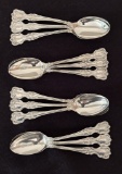 12 Sterling Monogrammed Teaspoons - 5½