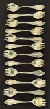 12 Reed & Barton Sterling Monogrammed Ice Cream Spoons - 5