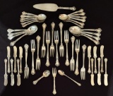 48 Pieces Gorham Sterling Flatware - Chantilly, 12 7½