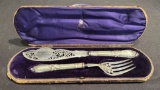 English Sterling Fish Set - Martin & Hall Company 1816 Sheffield, In Origin