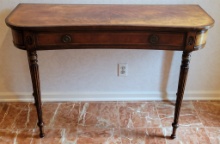 Nice High End Console Table W/ Inlay & 1 Drawer - 48"x17"x32½" - LOCAL PICK