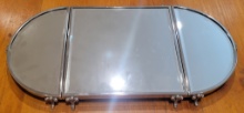 3-piece Mirrored Plateau W/ Beveled Glass