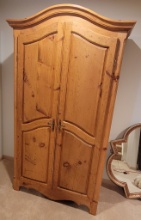 Pine Armoire - 44"x19"x79", Contents Not Included - LOCAL PICKUP OR BUYER R