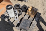 Pallet Of Cat Filters And Lawn Tires