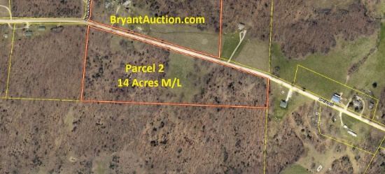 Parcel 2: 14 Acres M/L (See parcel map)