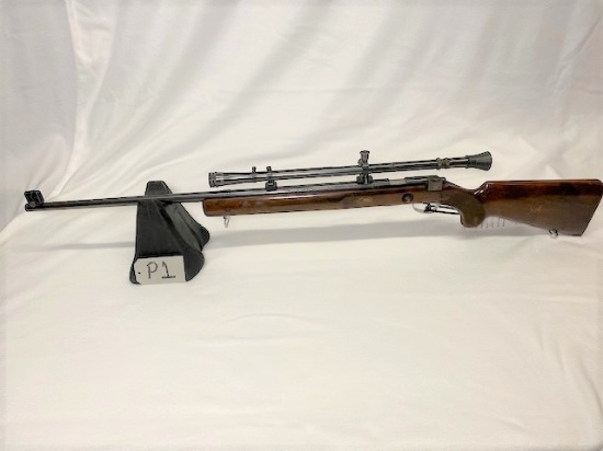 Winchester, Model 75, 15670, Rifle, 22 LR, Fair, w/ Lyman Junior Targetspot scope