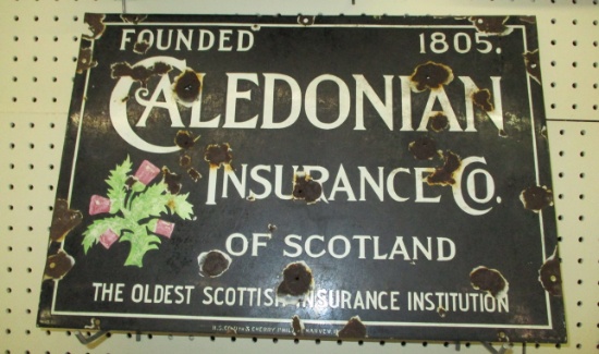 1800's Porcelain Caledonia Insurance Scotland