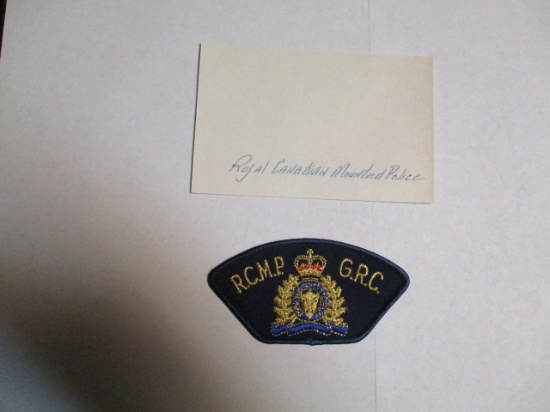 Royal Canadian Mounted Police Patch