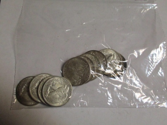 Walking Liberty Halves (10 coins)
