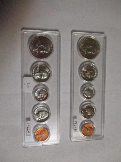 Silver Uncirculated Coin Set 1962 P & D (10 Coins)