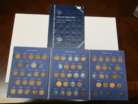 Lincoln Cents 1941-1969 not complete 120 coins